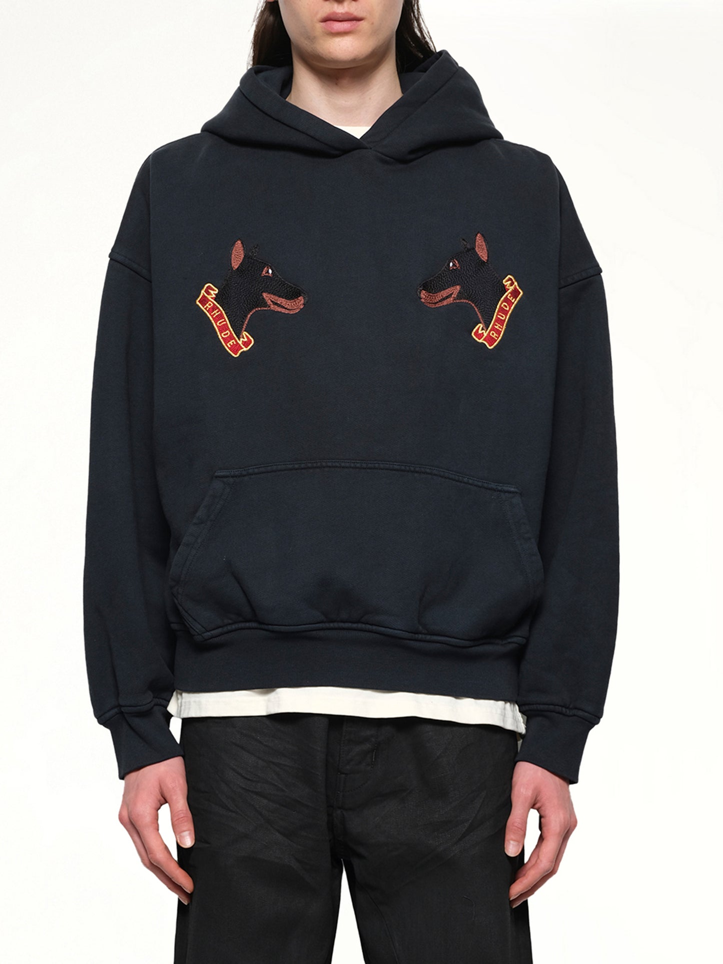 London Hound Hoodie in Vintage Black