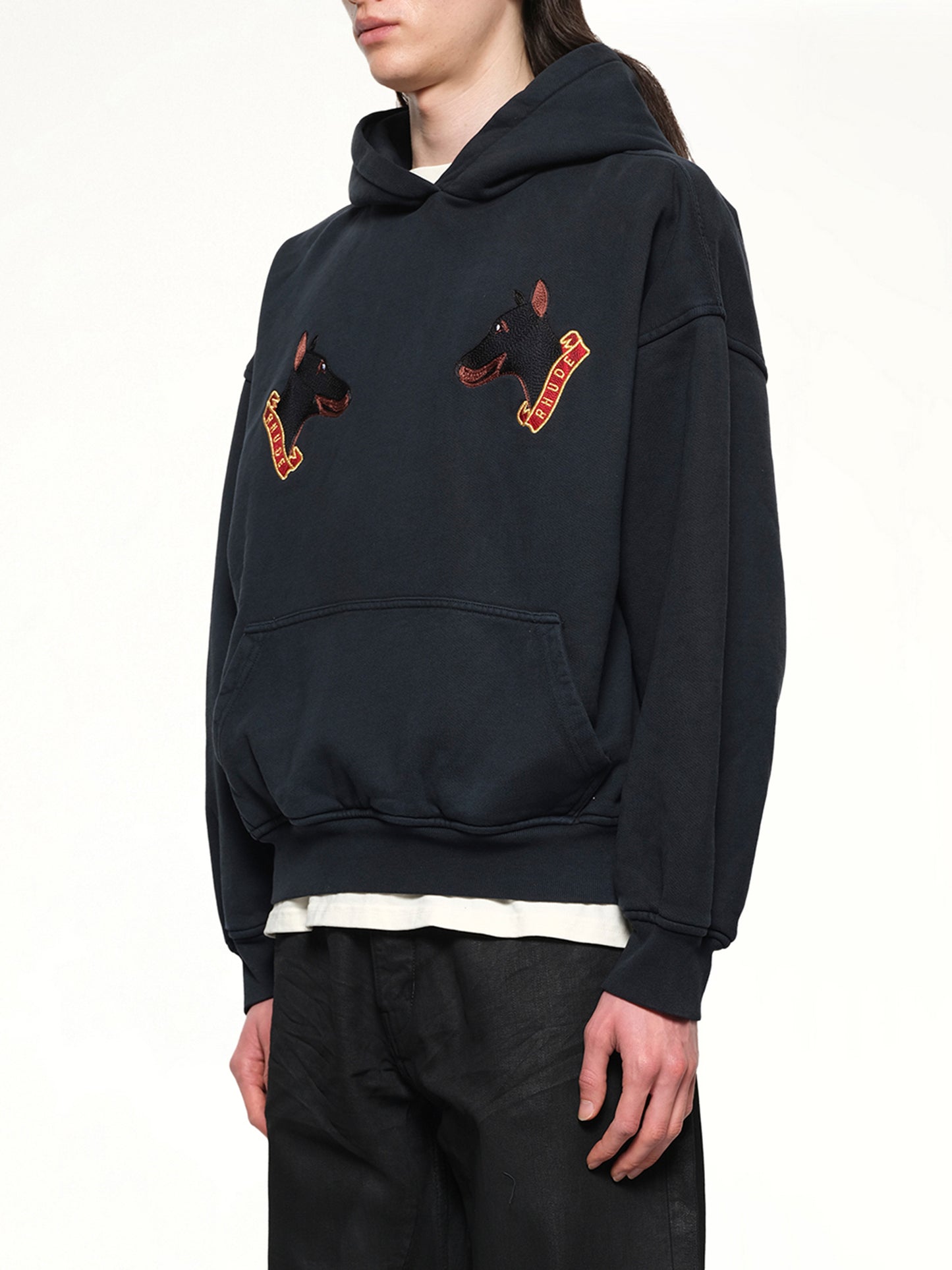 London Hound Hoodie in Vintage Black