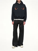 London Hound Hoodie in Vintage Black