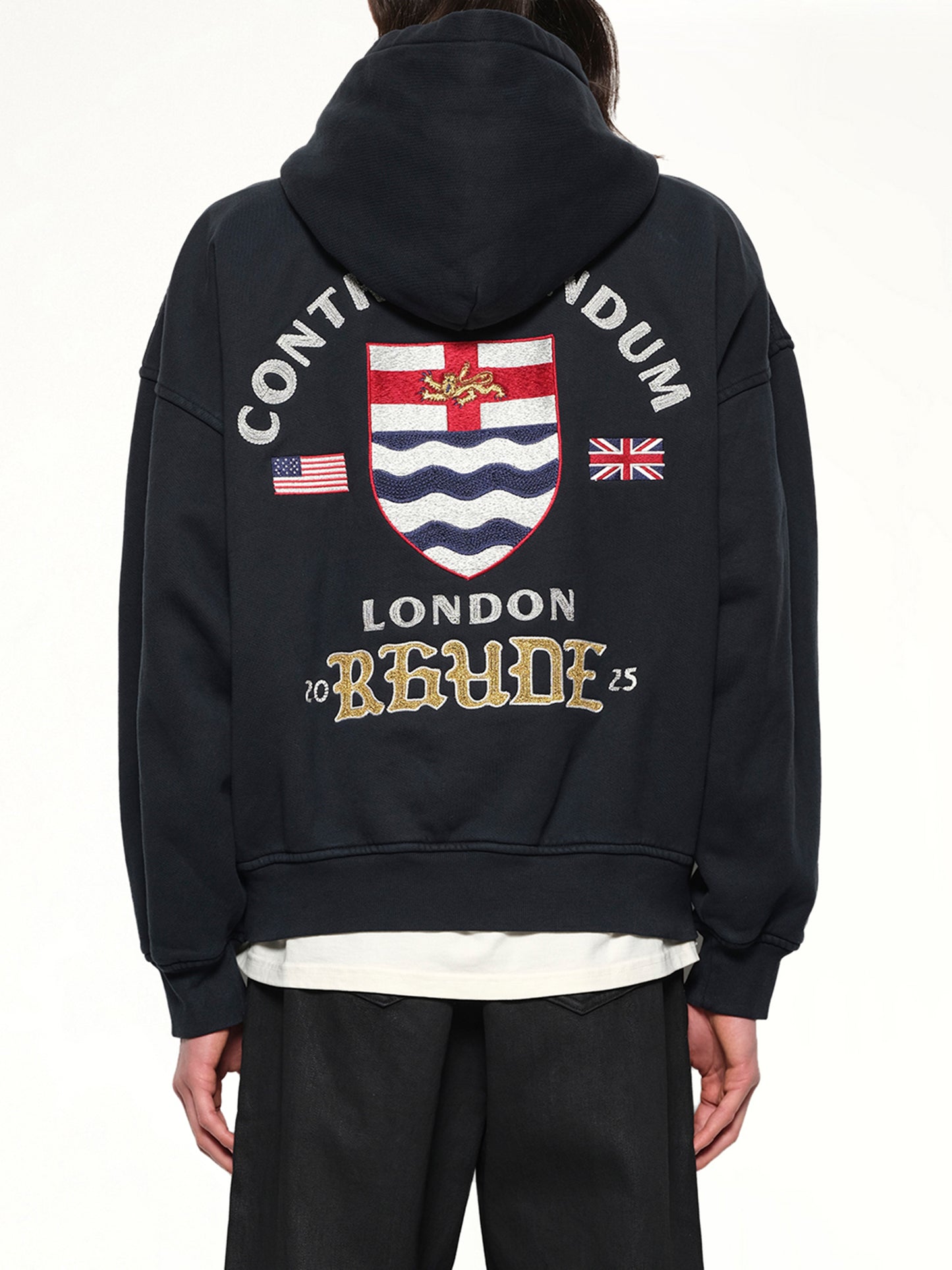 London Hound Hoodie in Vintage Black