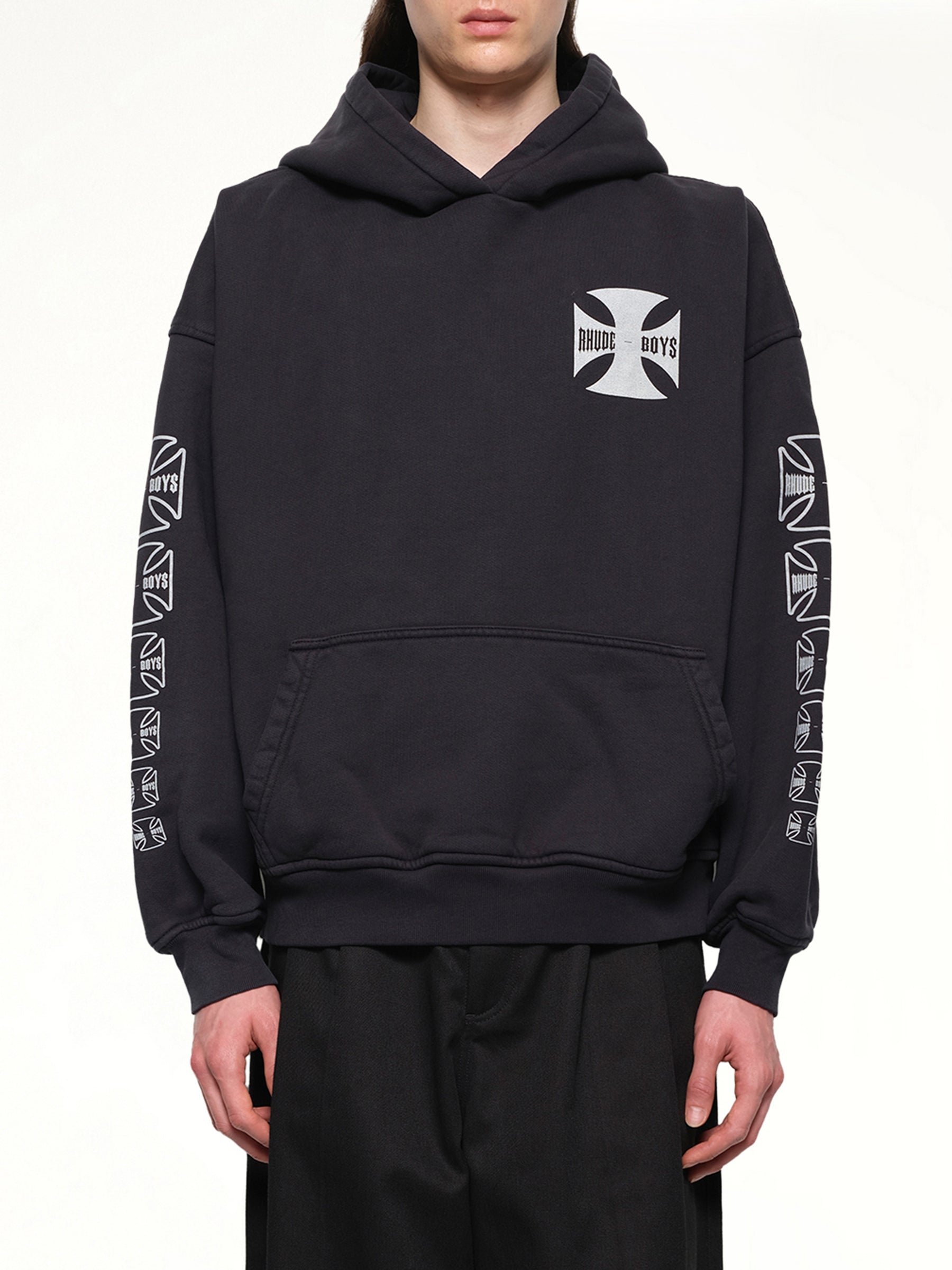 Rhude ボーイズ フーディ ヴィンテージ ブラック