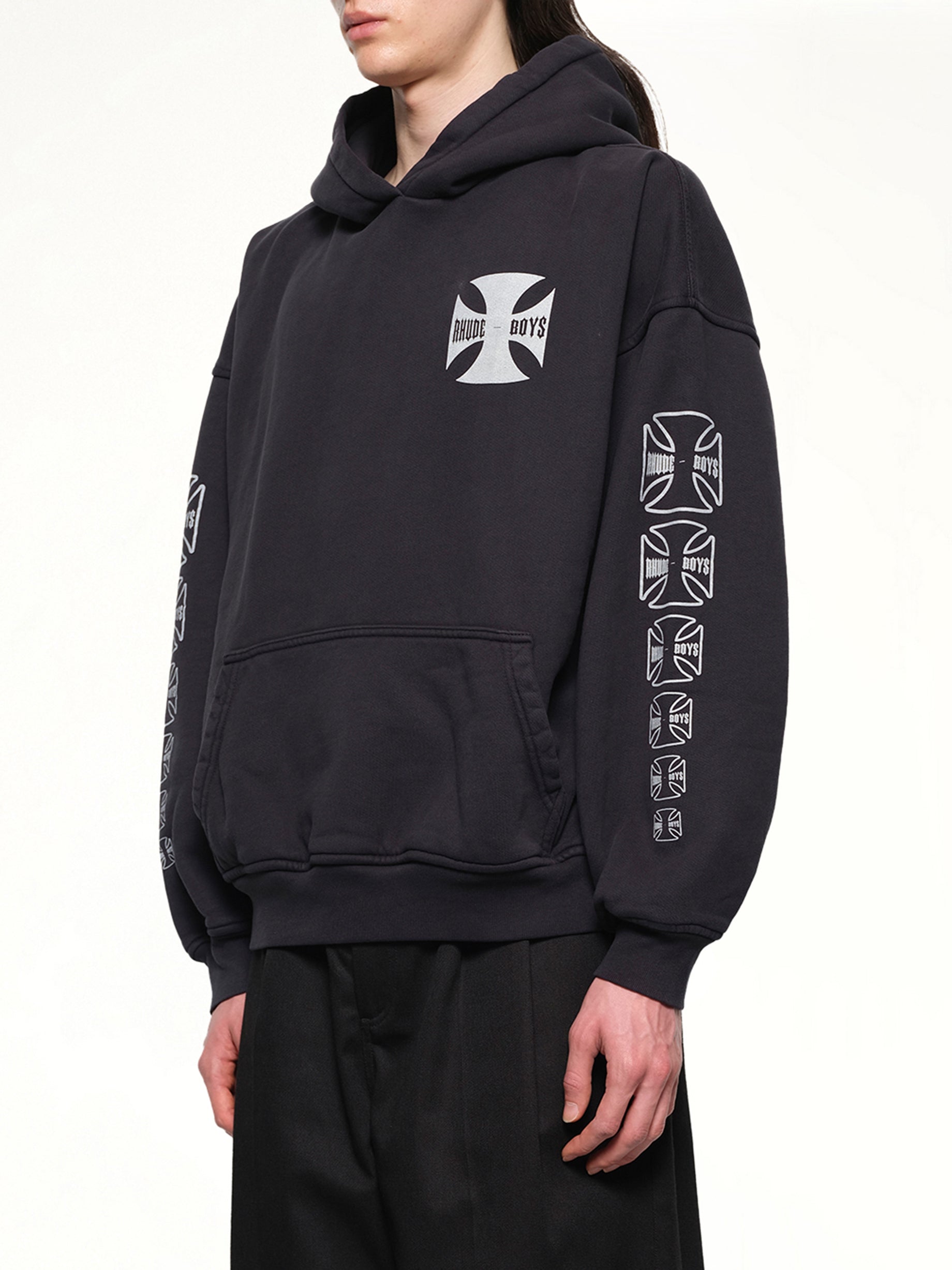 Rhude ボーイズ フーディ ヴィンテージ ブラック