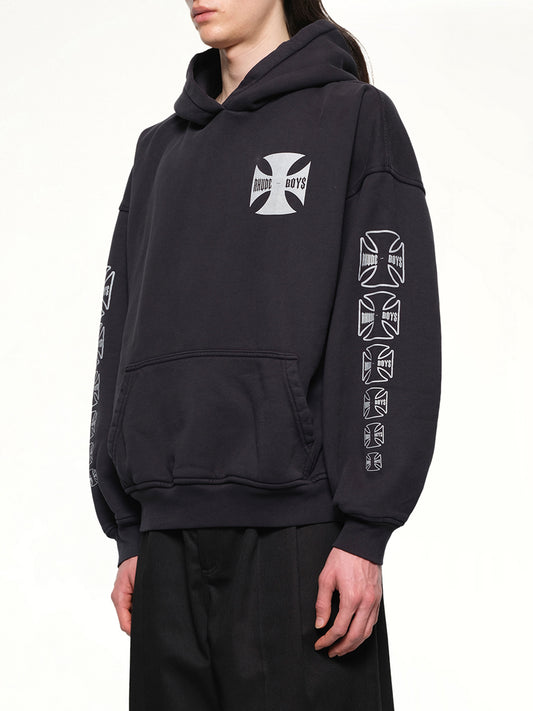 Rhude Boys Hoodie in Vintage Black