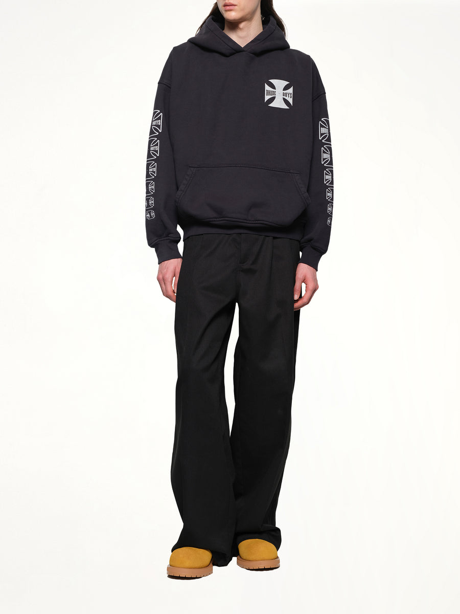 Rhude Boys Hoodie in Vintage Black