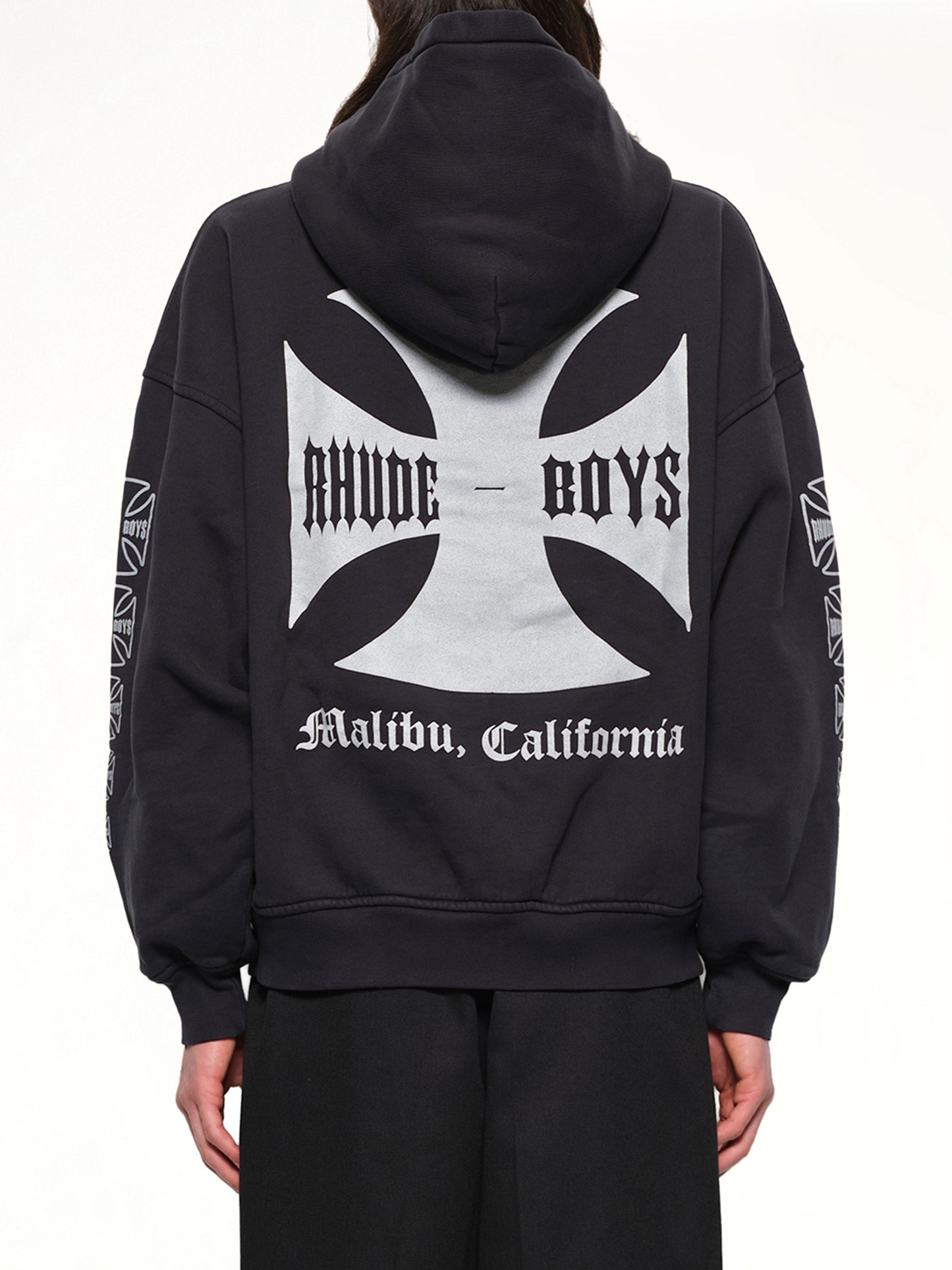 Rhude Boys Hoodie in Vintage Black