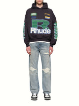 Roadway Racing Hoodie in Vintage Black
