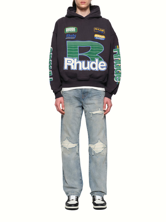 Roadway Racing Hoodie in Vintage Black