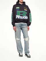 Roadway Racing Hoodie in Vintage Black