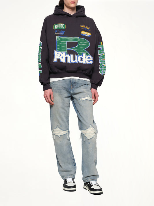 Roadway Racing Hoodie in Vintage Black