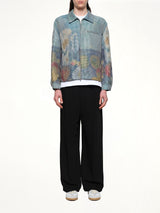 Zip Up Jacket in Cezanne