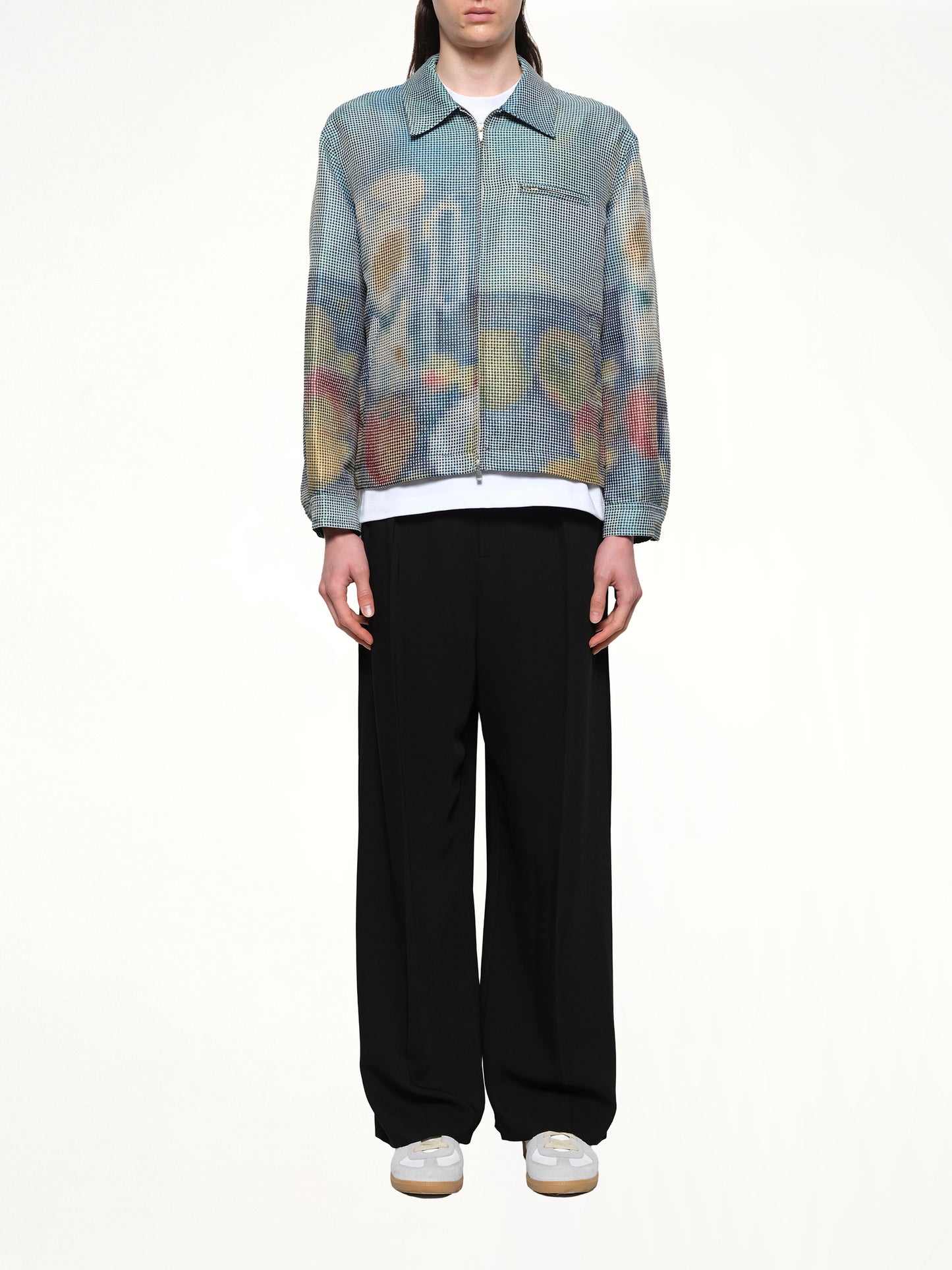 Zip Up Jacket in Cezanne