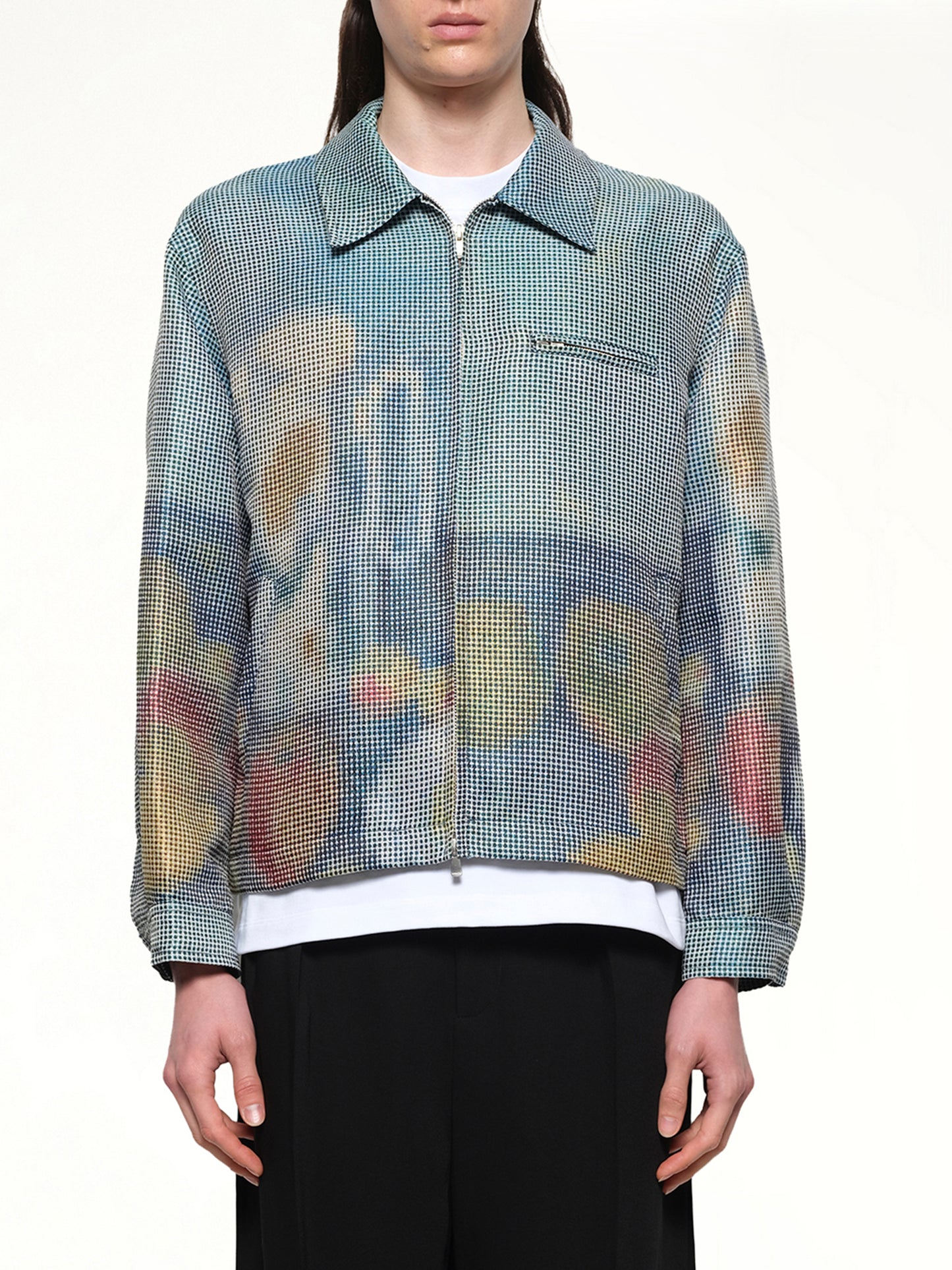 Zip Up Jacket in Cezanne