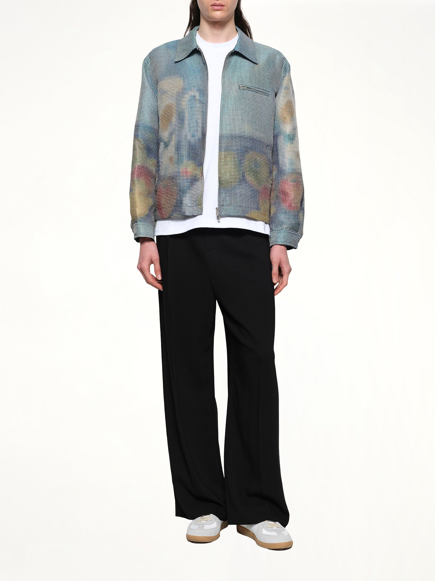 Zip Up Jacket in Cezanne