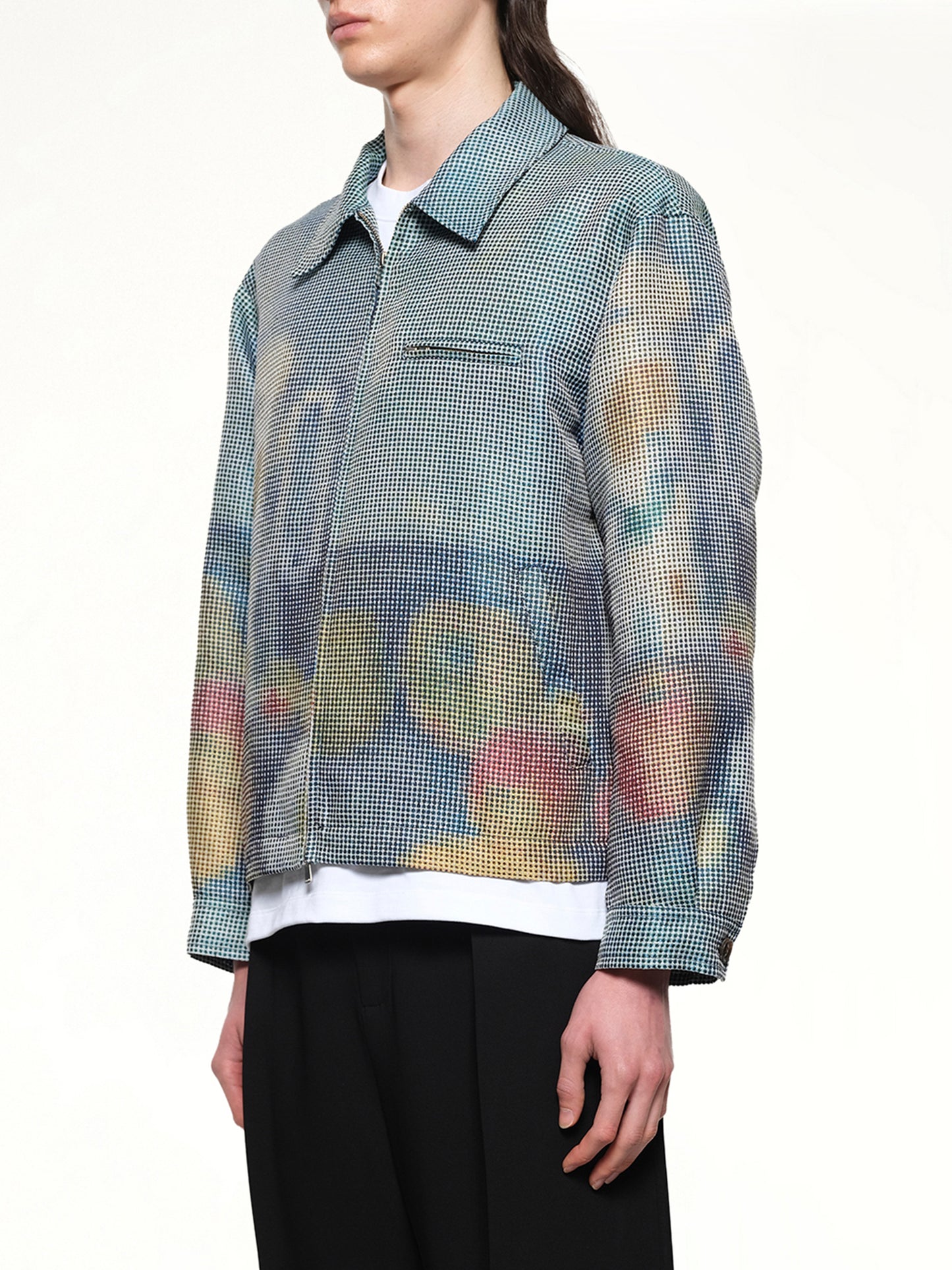 Zip Up Jacket in Cezanne