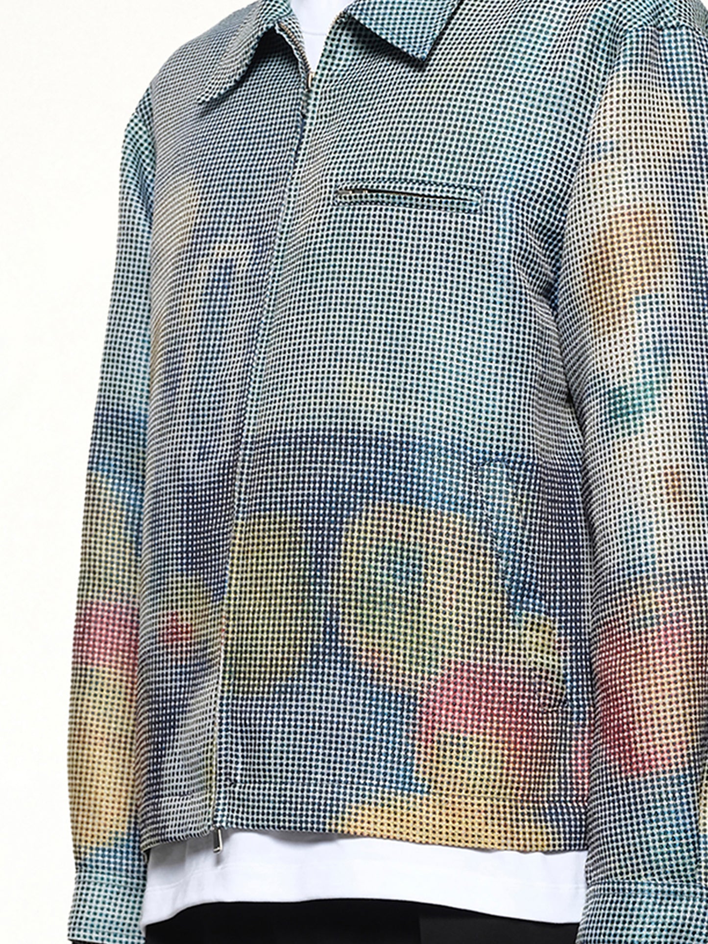 Zip Up Jacket in Cezanne