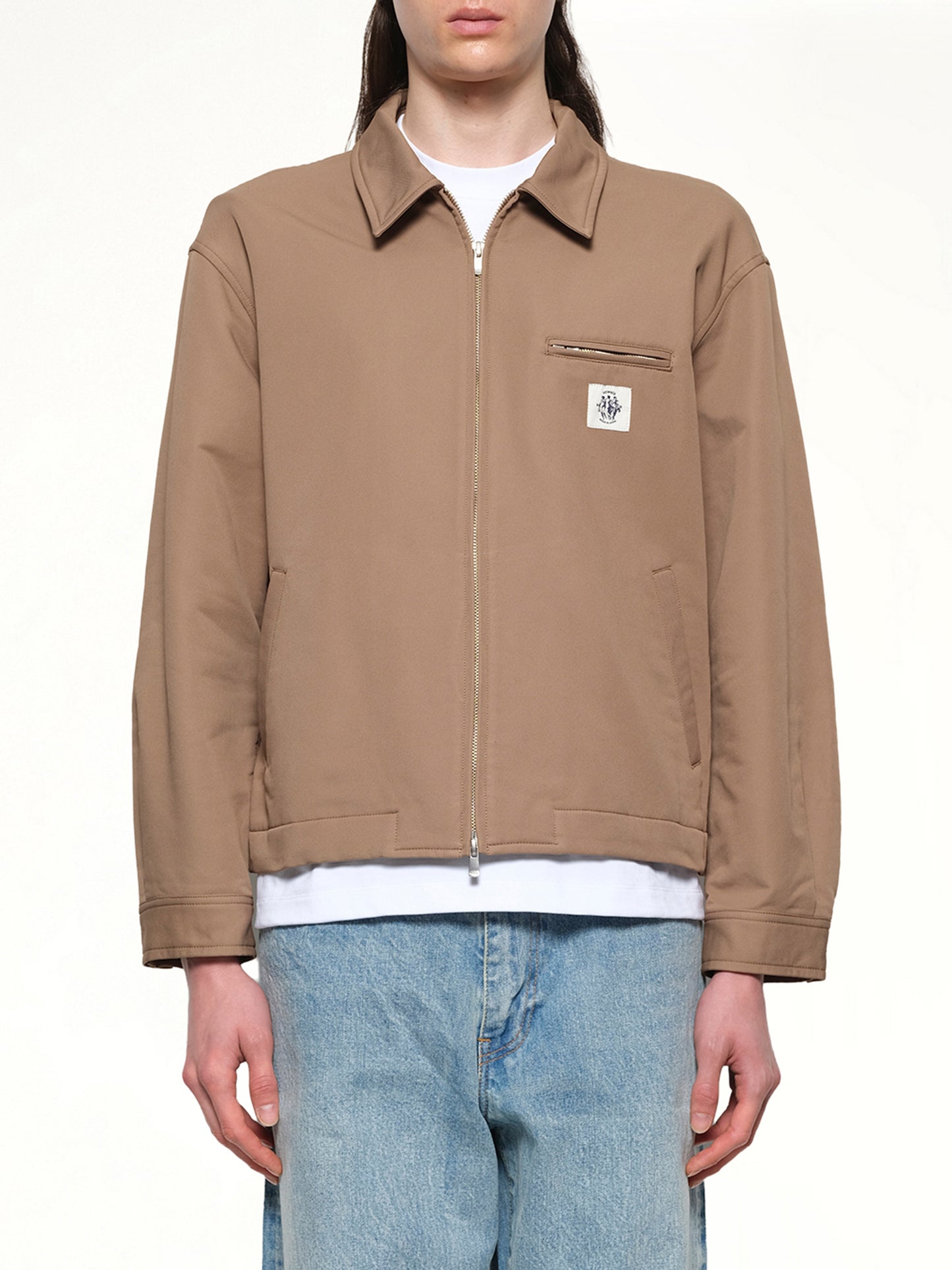 Zip Up Jacket in Khaki