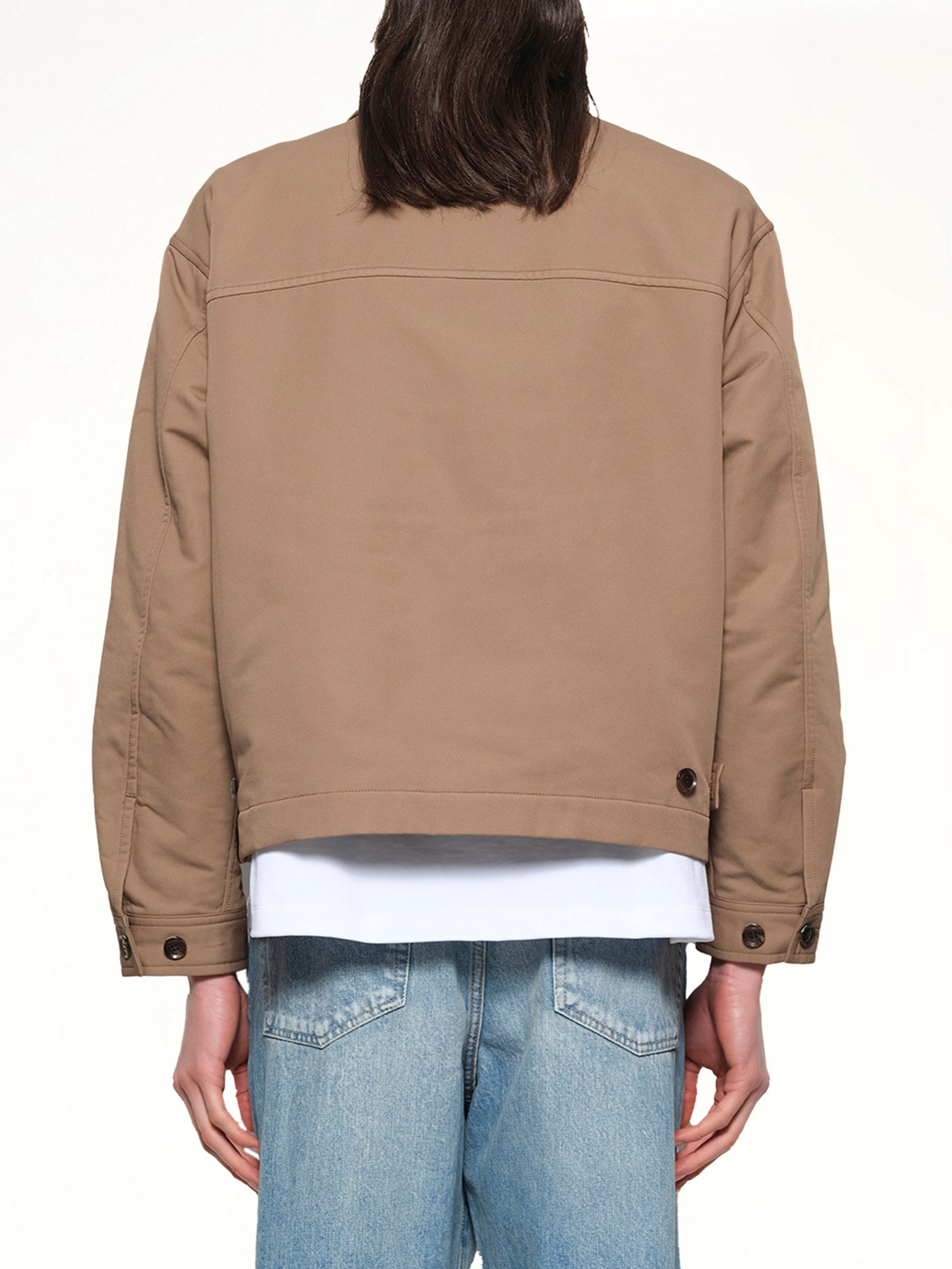 Zip Up Jacket in Khaki