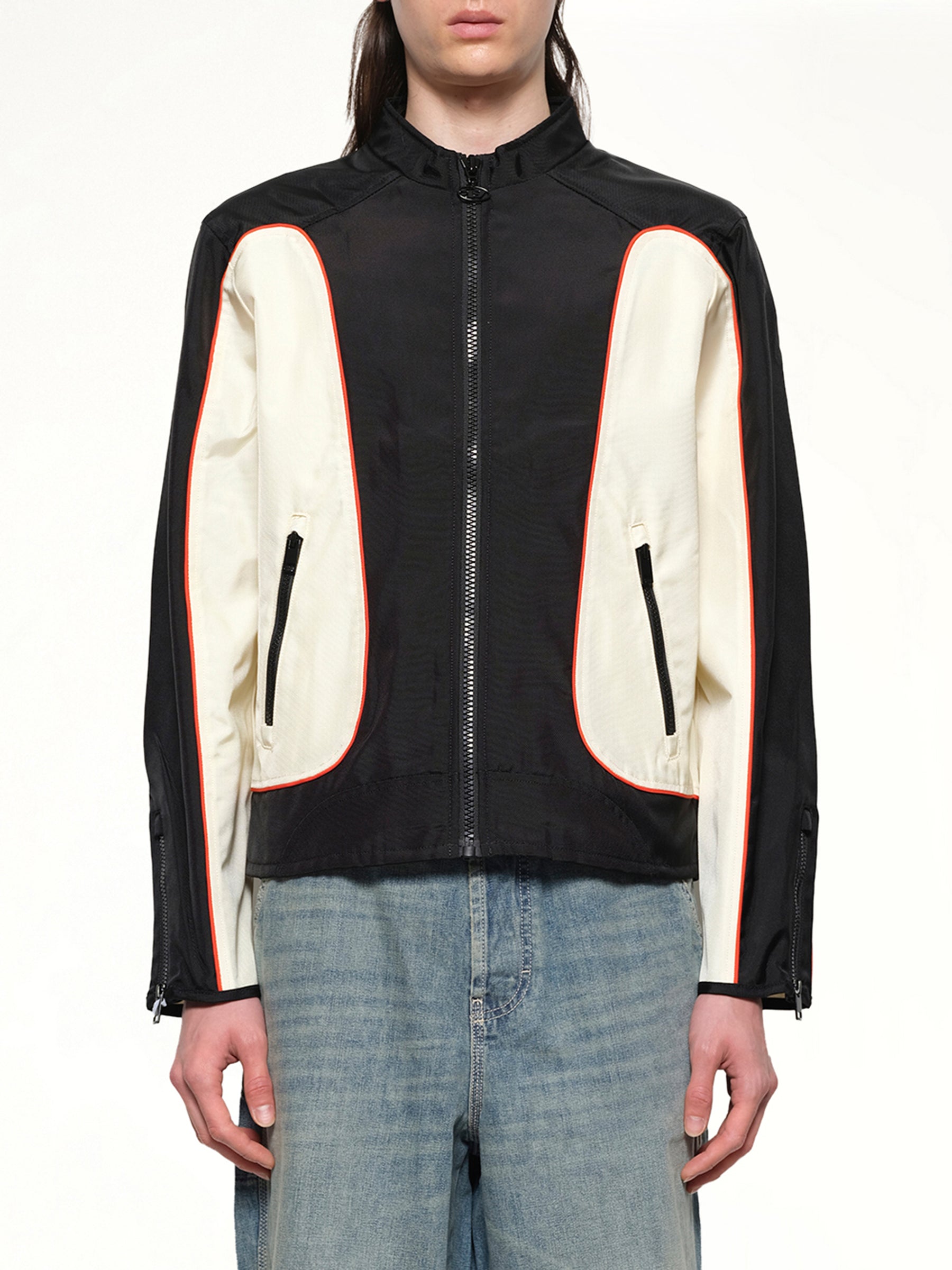 J-BLINK-WRD Jacket in Black/White