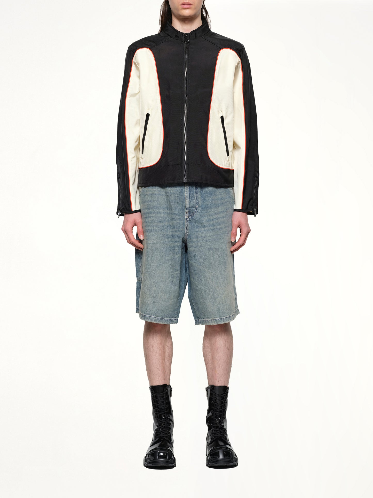 J-BLINK-WRD Jacket in Black/White