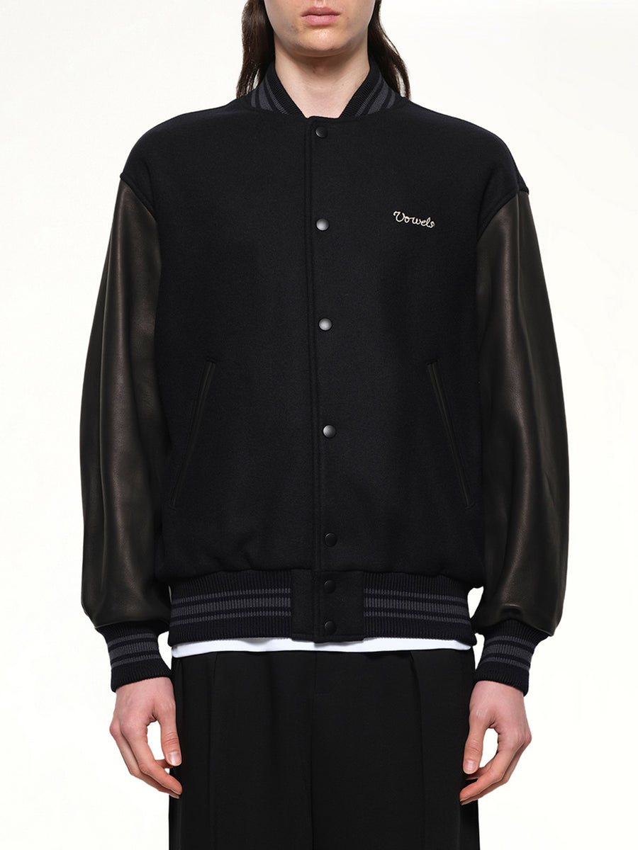 Varsity Jacket in Black