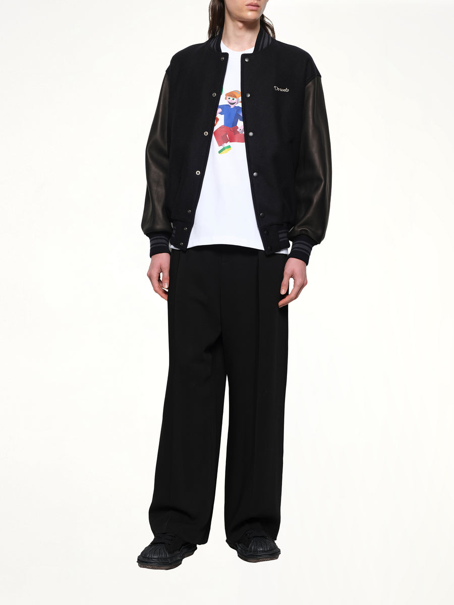 Varsity Jacket in Black