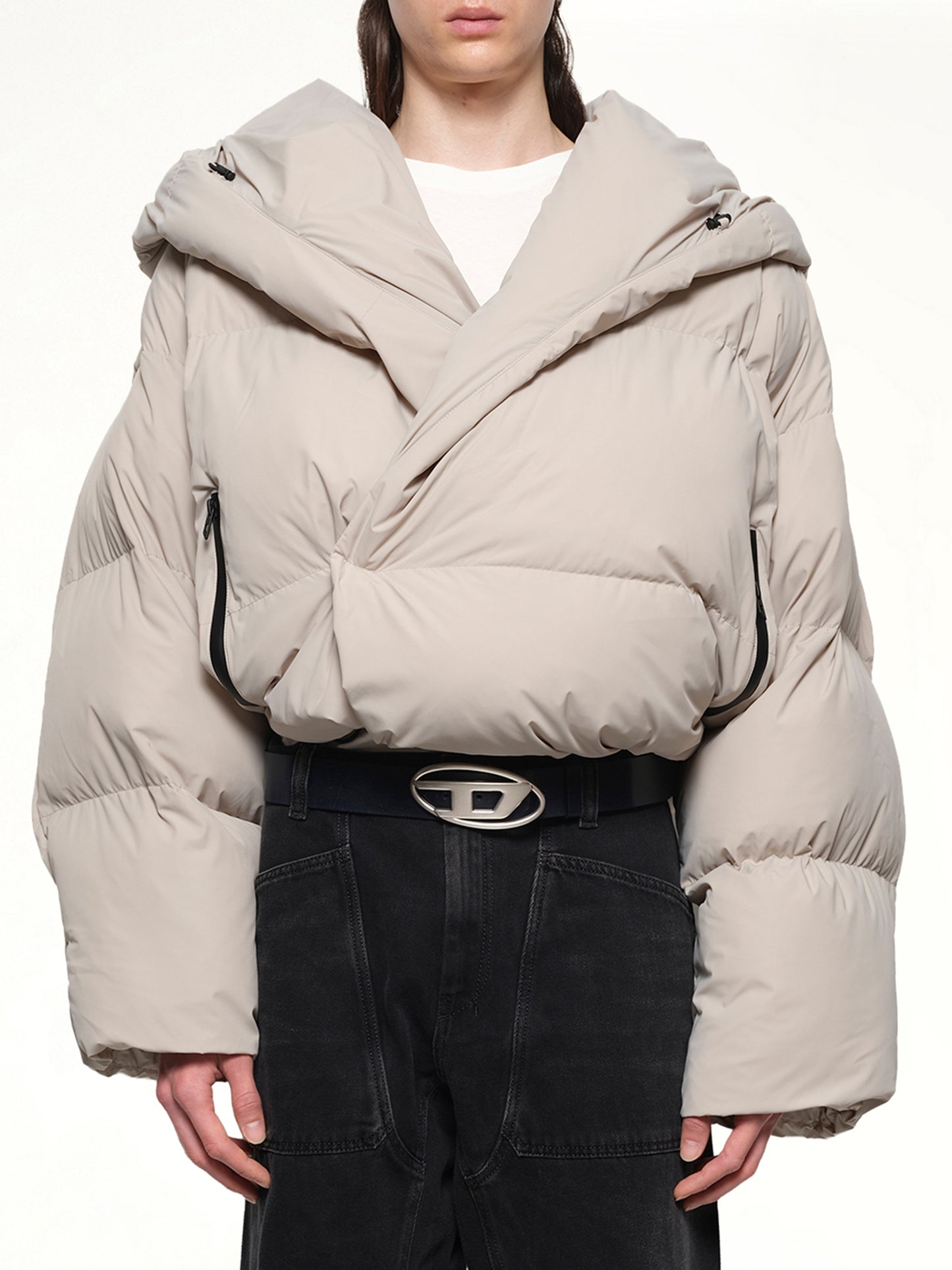 J-SCOTTS Padded Down Jacket in Beige