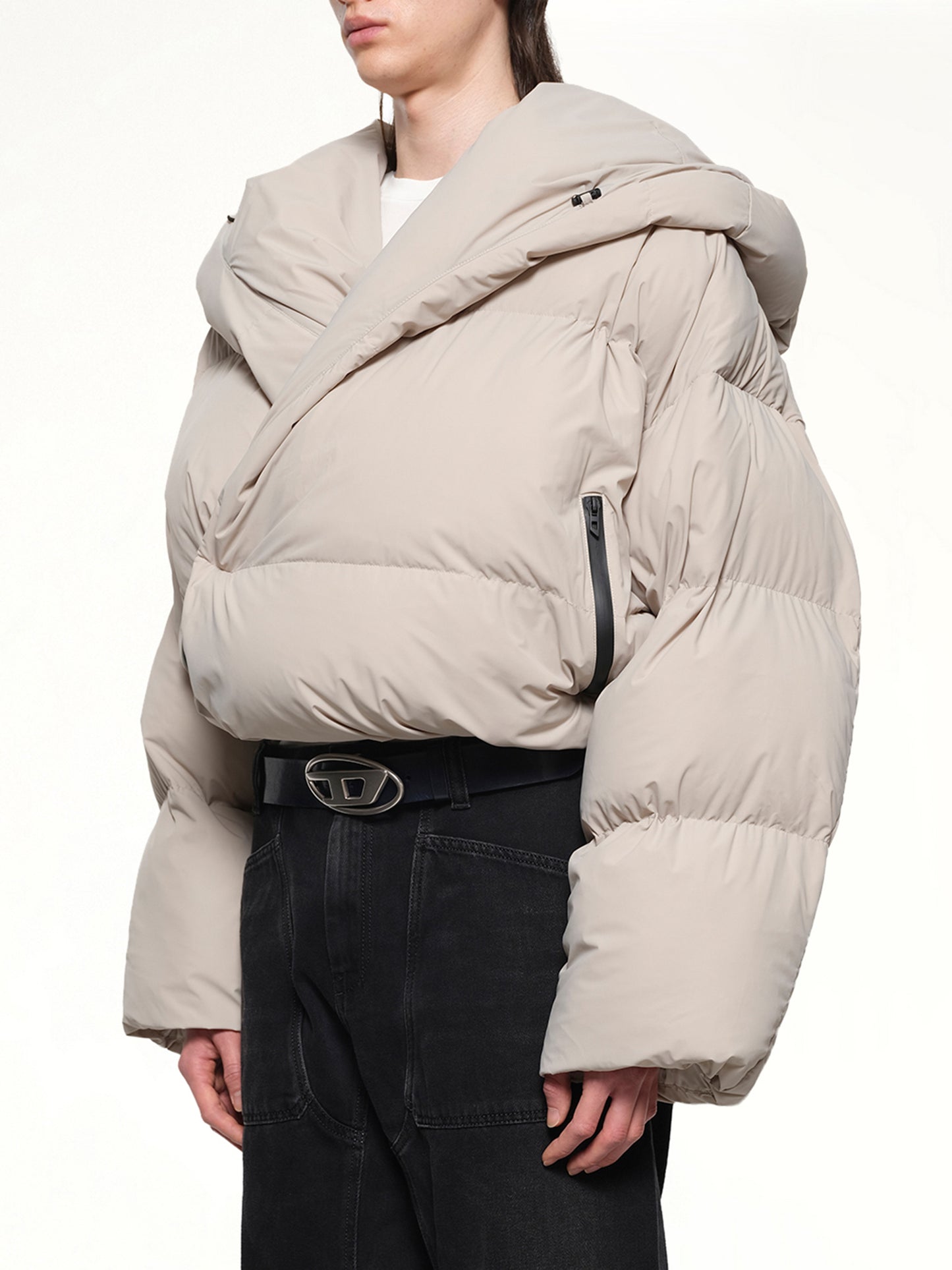J-SCOTTS Padded Down Jacket in Beige