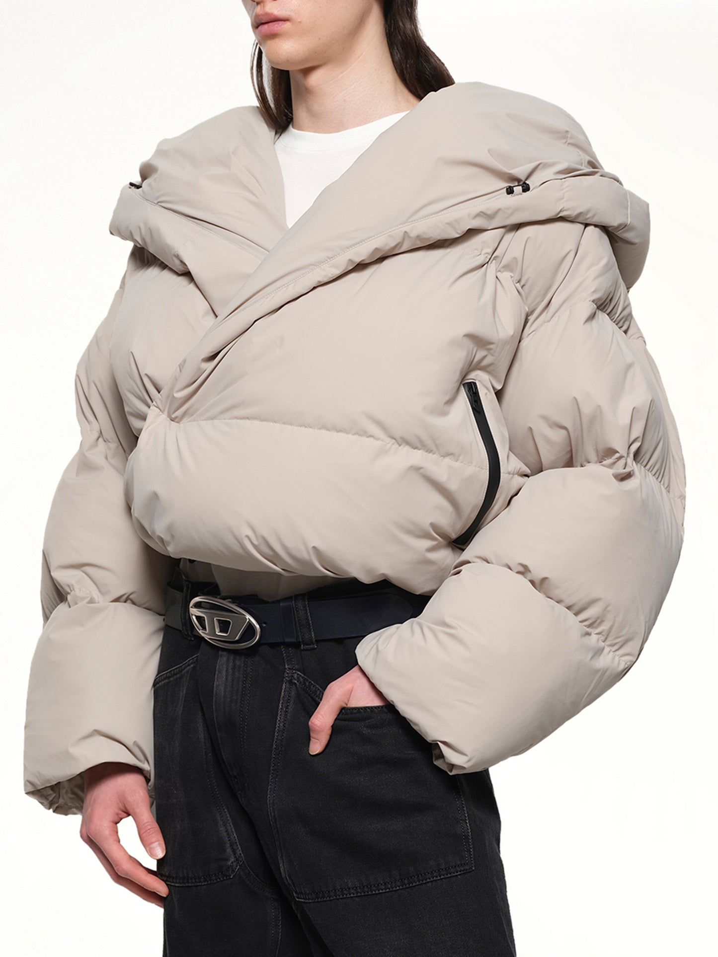 J-SCOTTS Padded Down Jacket in Beige
