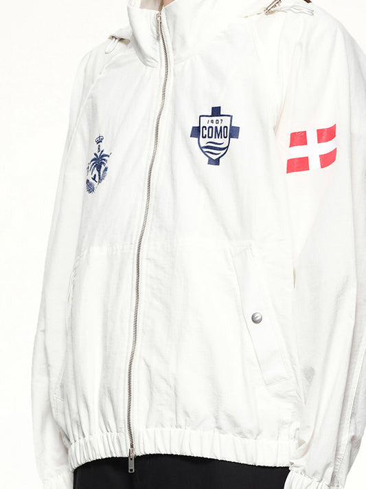 FC Como Track Jacket in White