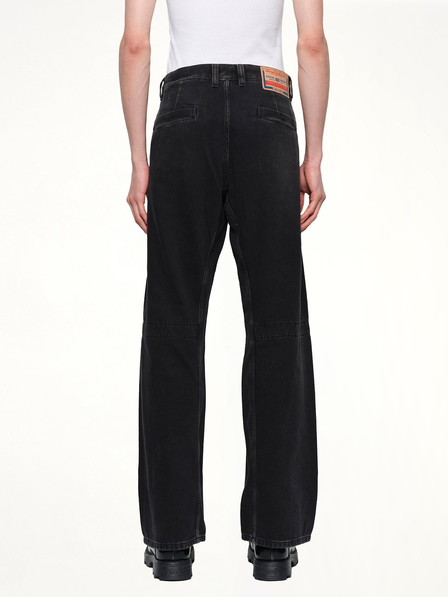 D-ZETA Relaxed Jeans in Black/Dark Grey