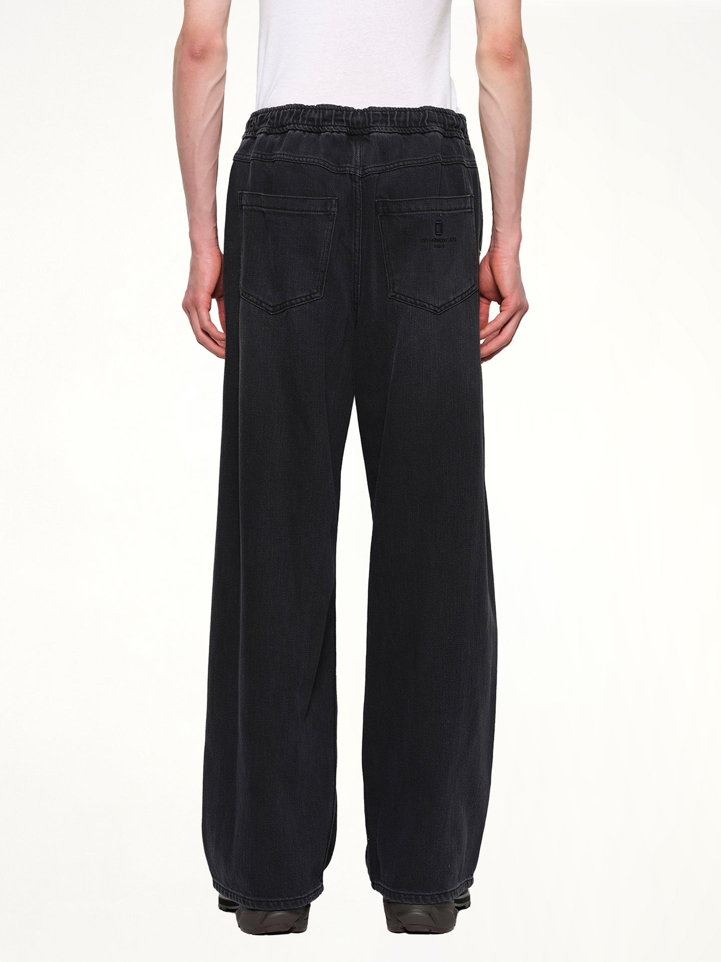 Denim Sweatpants in Black