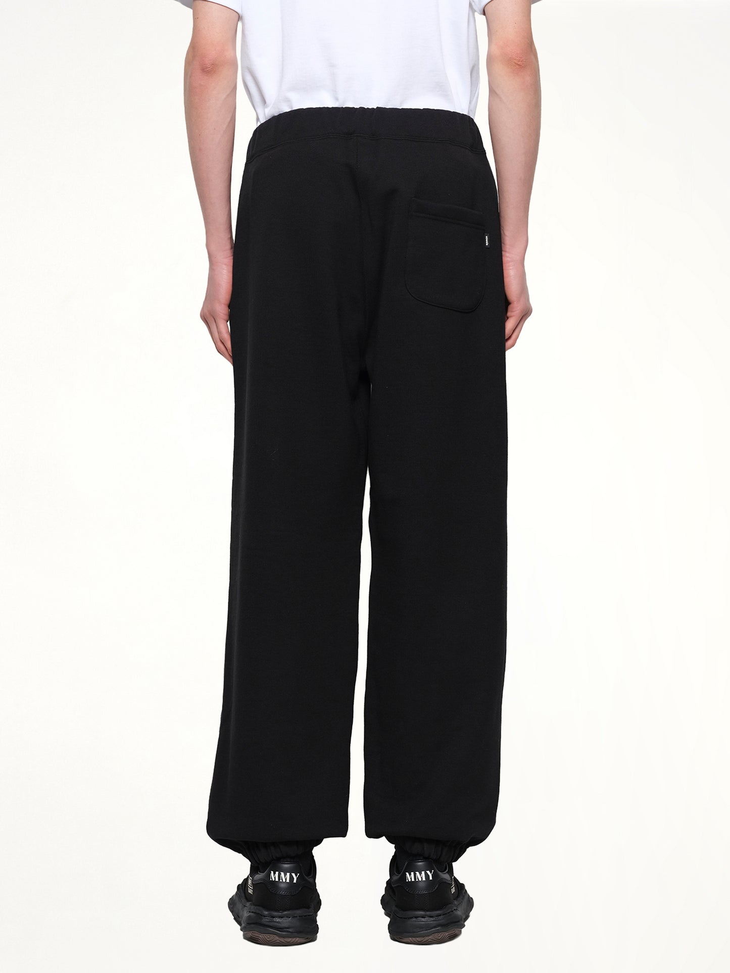 Floral Embroidered Sweatpant in Black