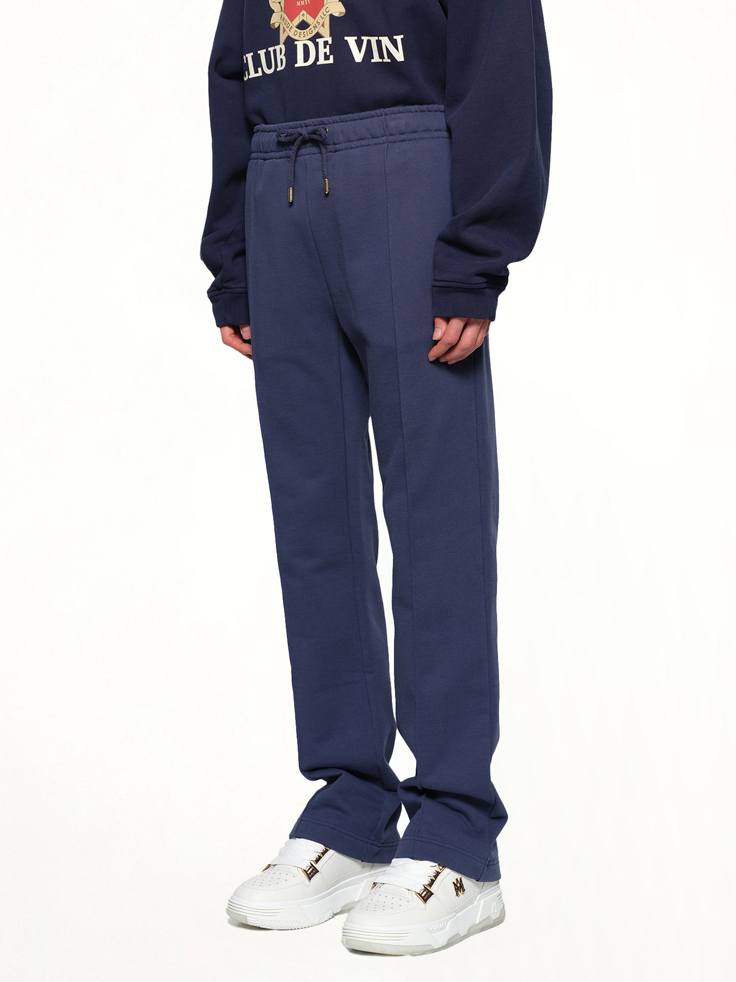 Patch Open Hem Jogger in Navy