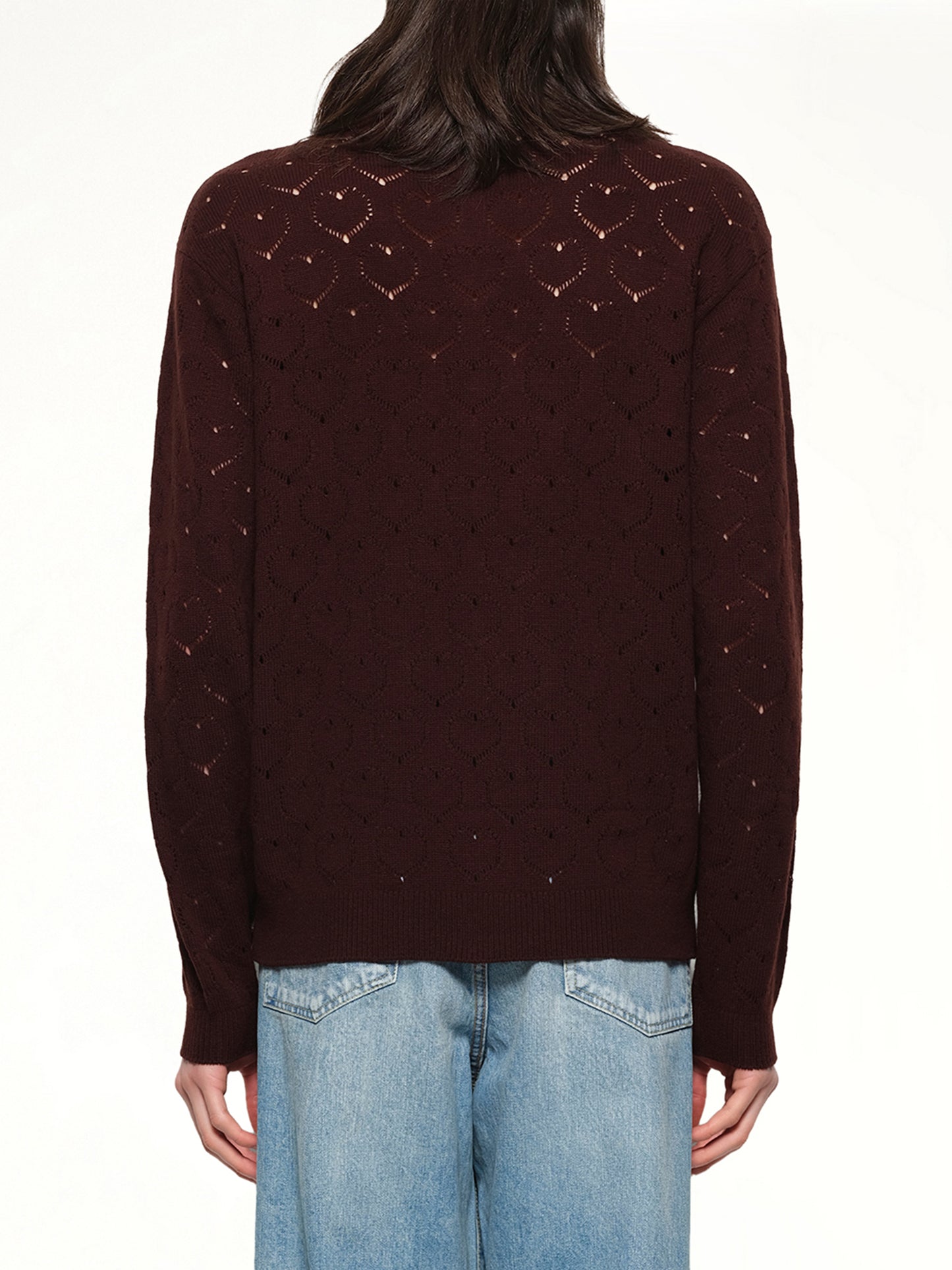 Eyelet Polo in Dark Tobacco