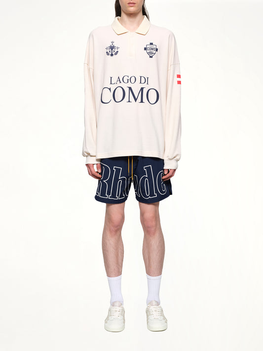 FC Como Pique Polo in White