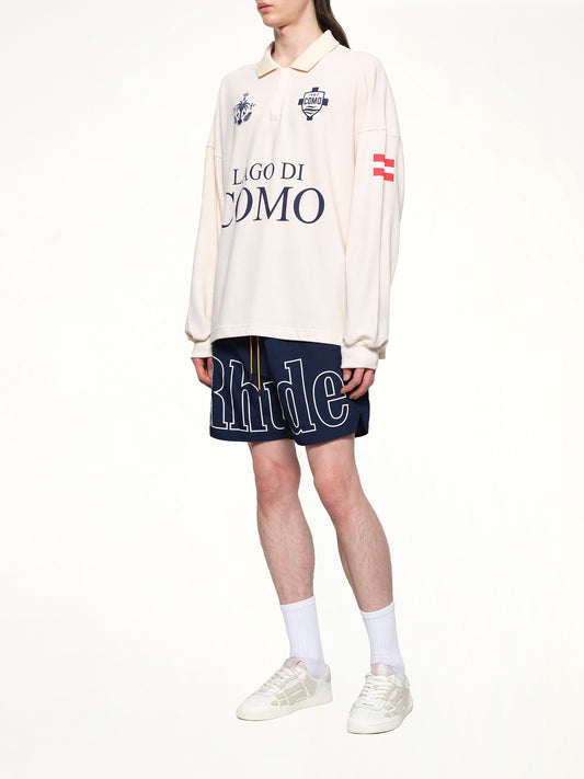 FC Como Pique Polo in White