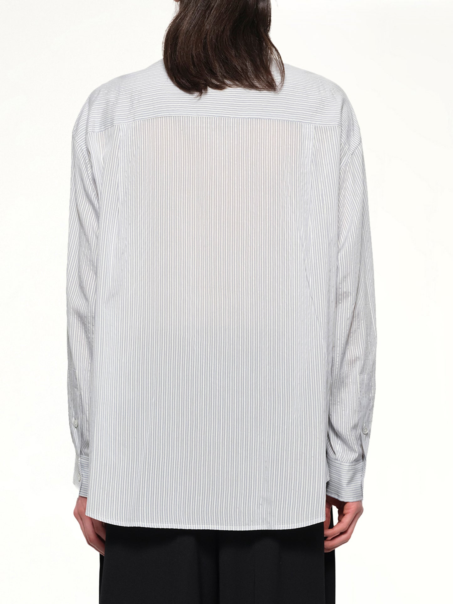 Stripe Button Up Shirt in Blue