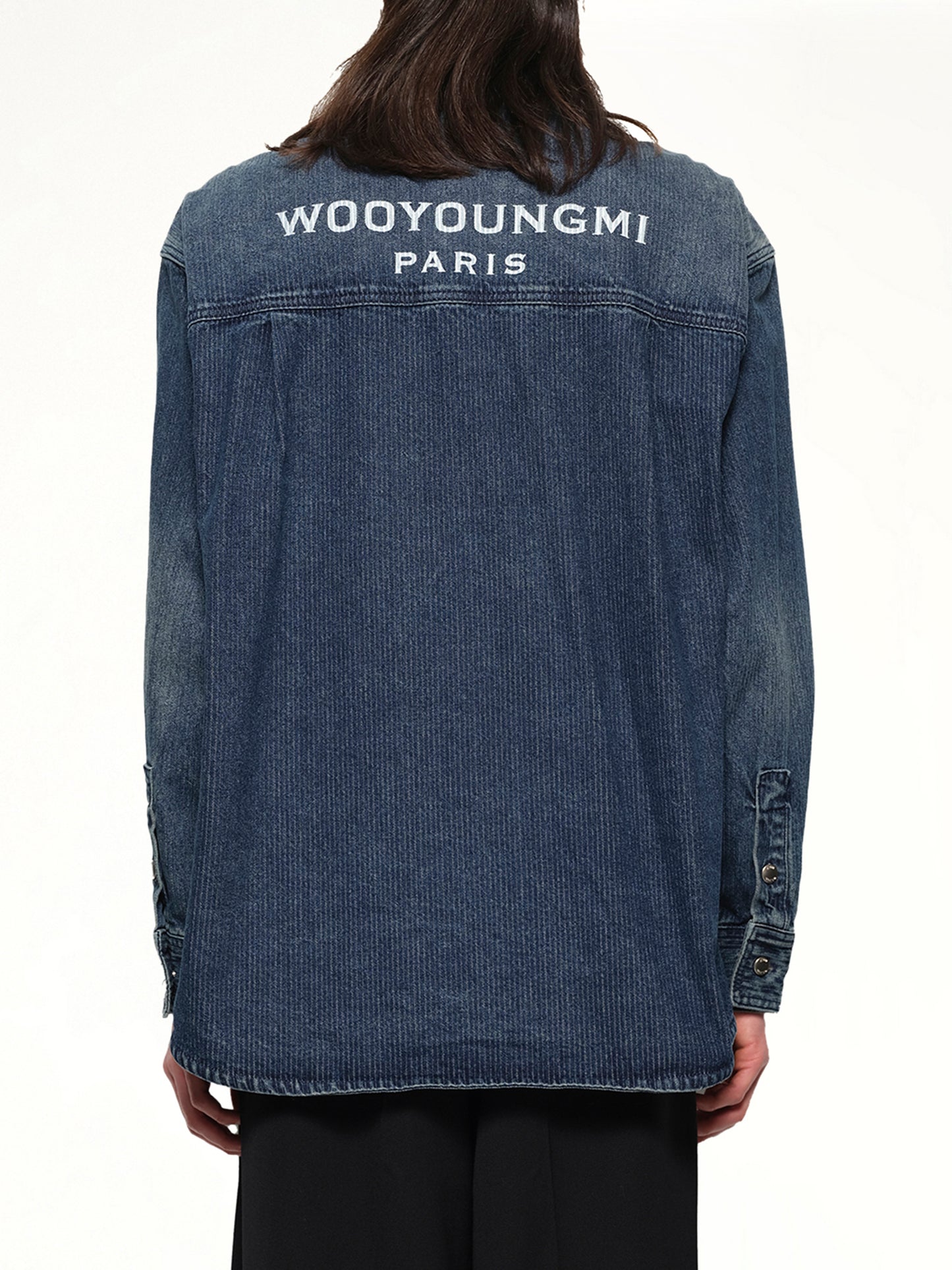 Logo Denim Shirt in Blue