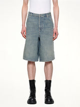 D-LIVERY-W-SHORT 라이트 블루 데님 쇼츠