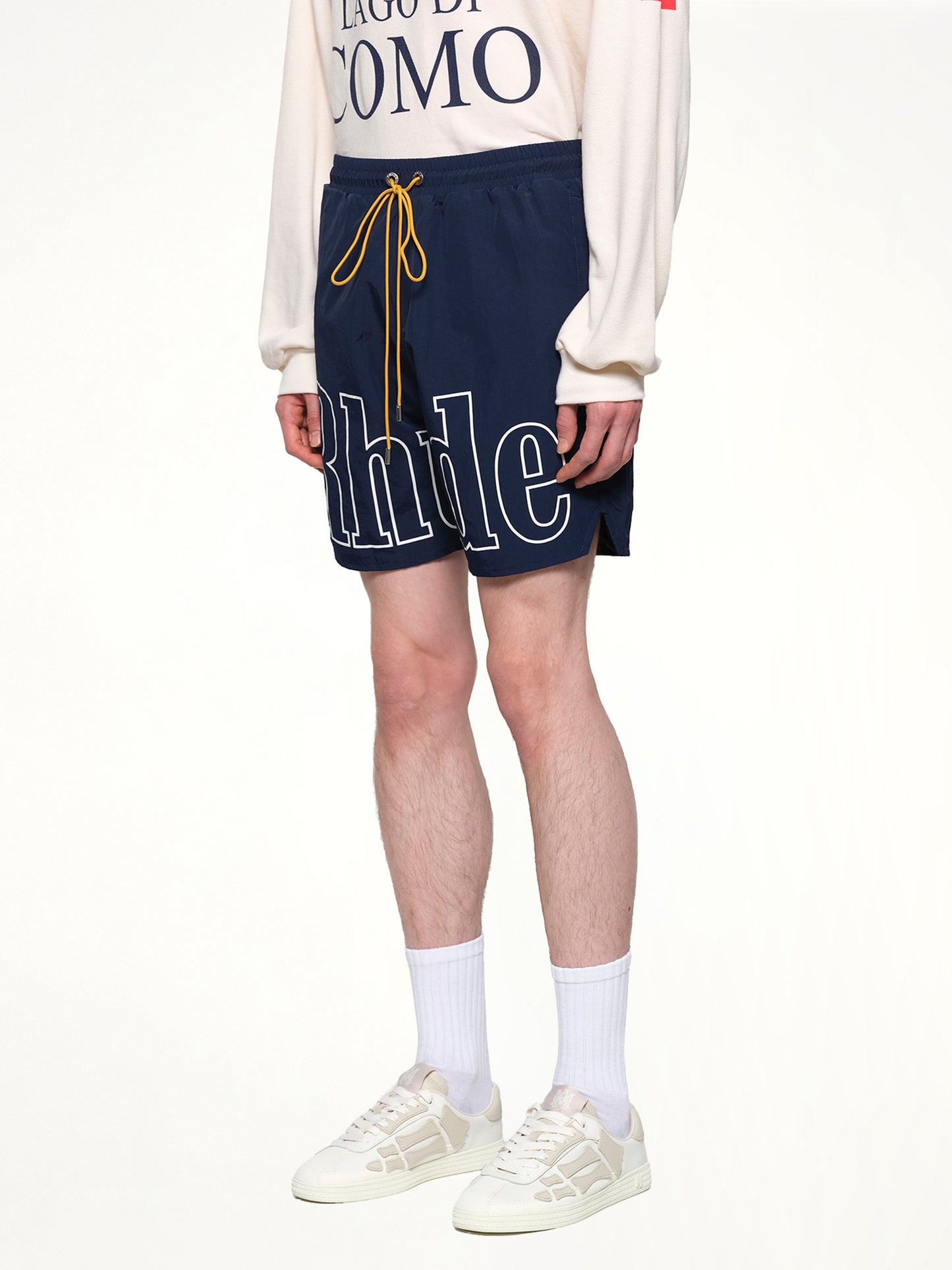 Rhude Logo Shorts in Navy