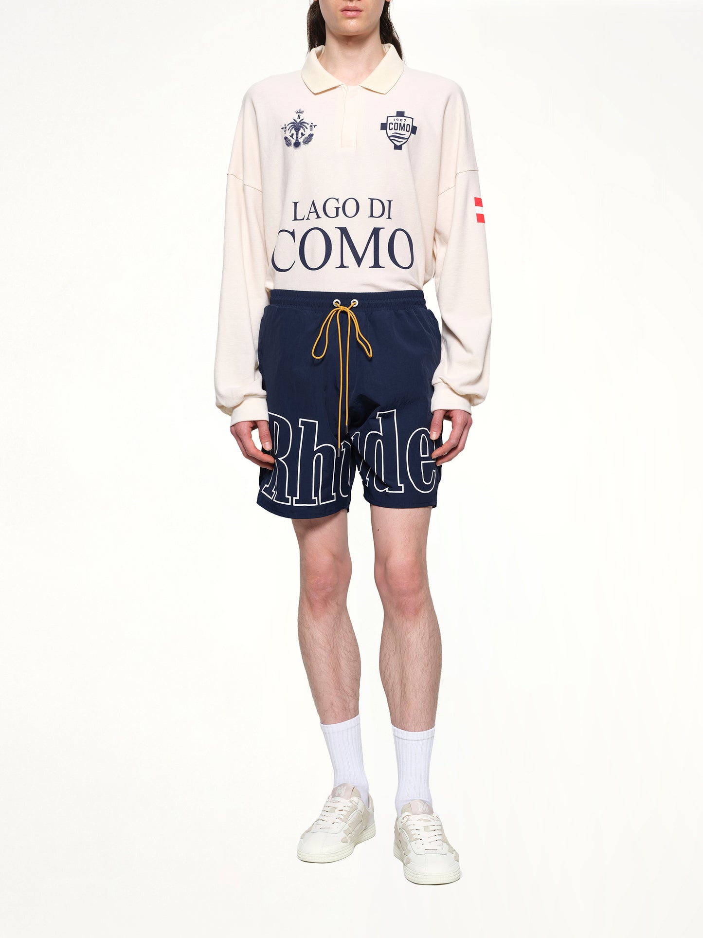 Rhude Logo Shorts in Navy