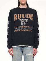 Cambridge State Champs LS T-Shirt in Vintage Black