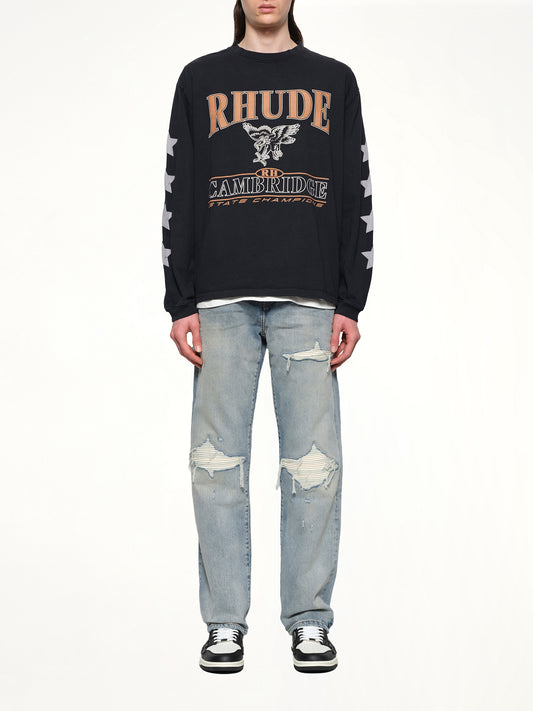 Cambridge State Champs LS T-Shirt in Vintage Black