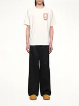 Chevron Logo Repeat T-Shirt in Vintage White