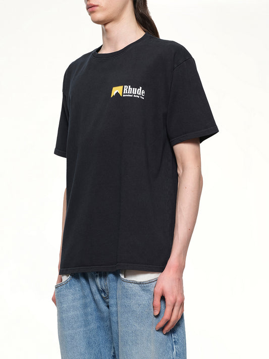 International Racing Logo T-Shirt in Vintage Black