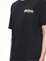 International Racing Logo T-Shirt in Vintage Black