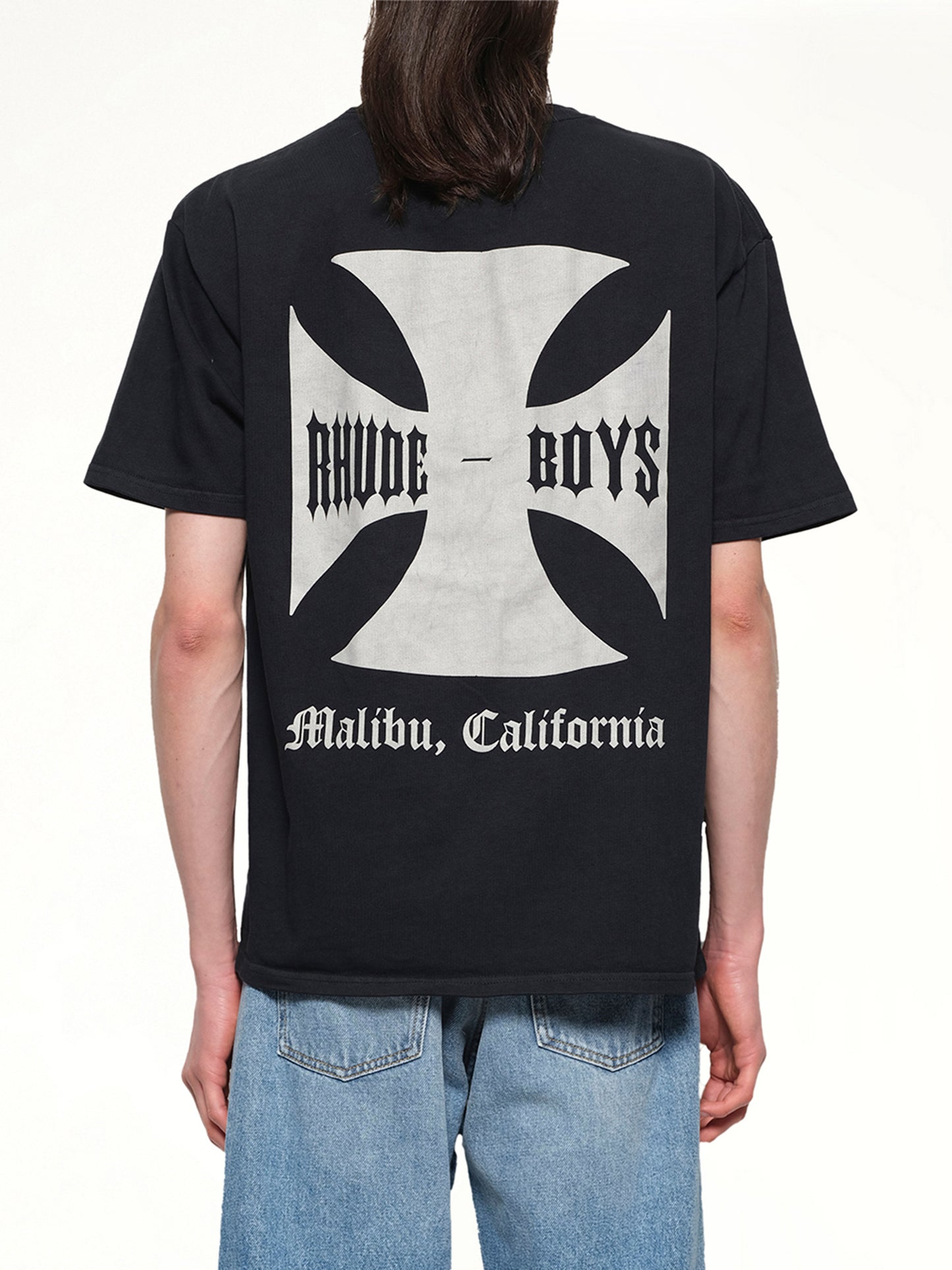 Rhude Boys T-Shirt in Vintage Black