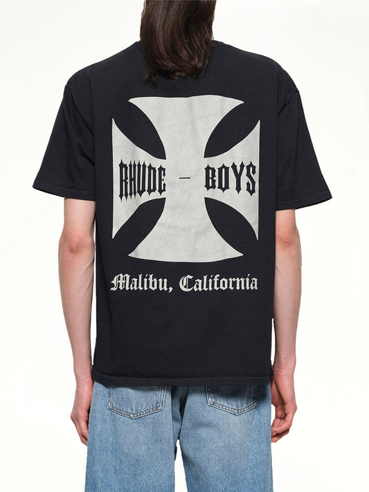Rhude Boys T-Shirt in Vintage Black