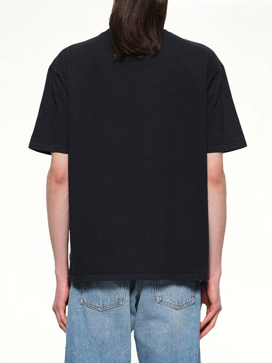Rhude Collegiate Crest T-Shirt in Vintage Black