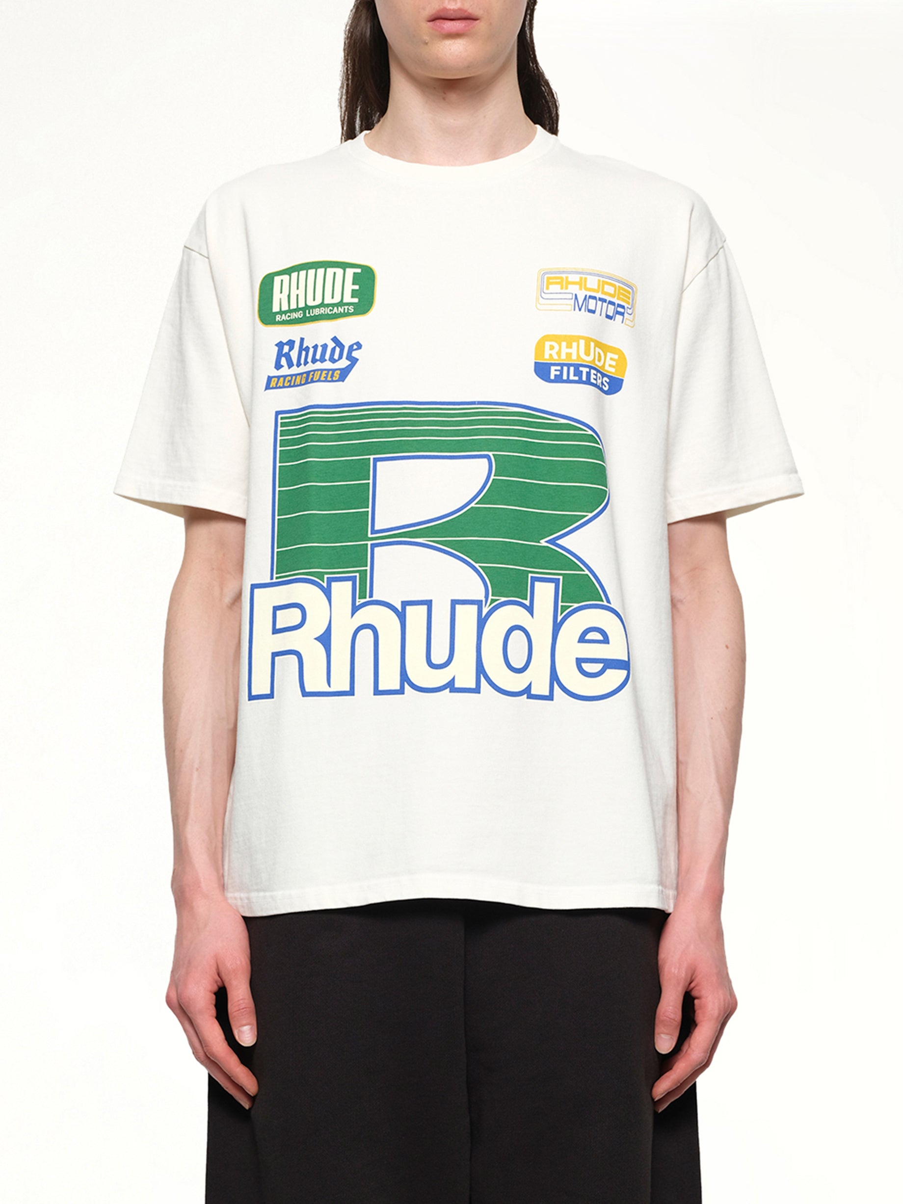 Roadway Racing T-Shirt in Vintage White